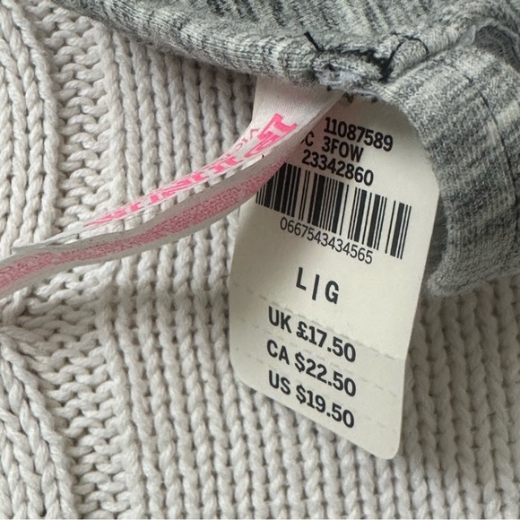 Victoria’s Secret Pink Bralette Bra Grey Black Size L | Strappy Back - Picture 6 of 10